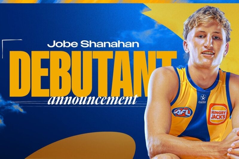 Jobe Shanahan Set to Make AFL Debut for West Coast in Round 16 Against Collingwood…